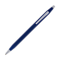 Cross Classic Century Translucent Cobalt Blue Engraved Diamond Pattern Ballpoint Pen