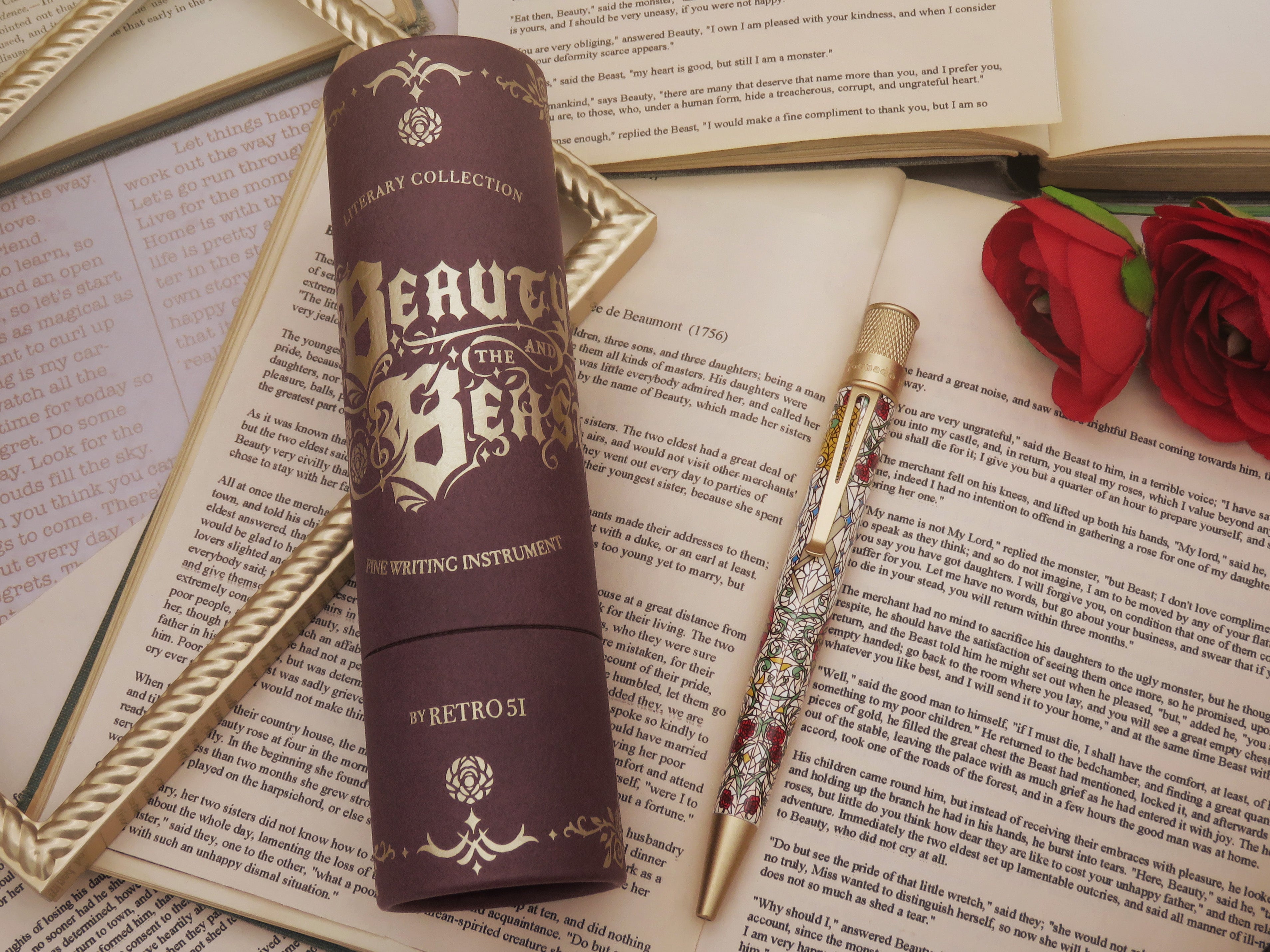 Retro 51 Tornado Rollerball Pen in Beauty and The Beast - Goldspot
