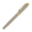 Parker IM Rollerball Pen in Brushed Metal with Gold Trim