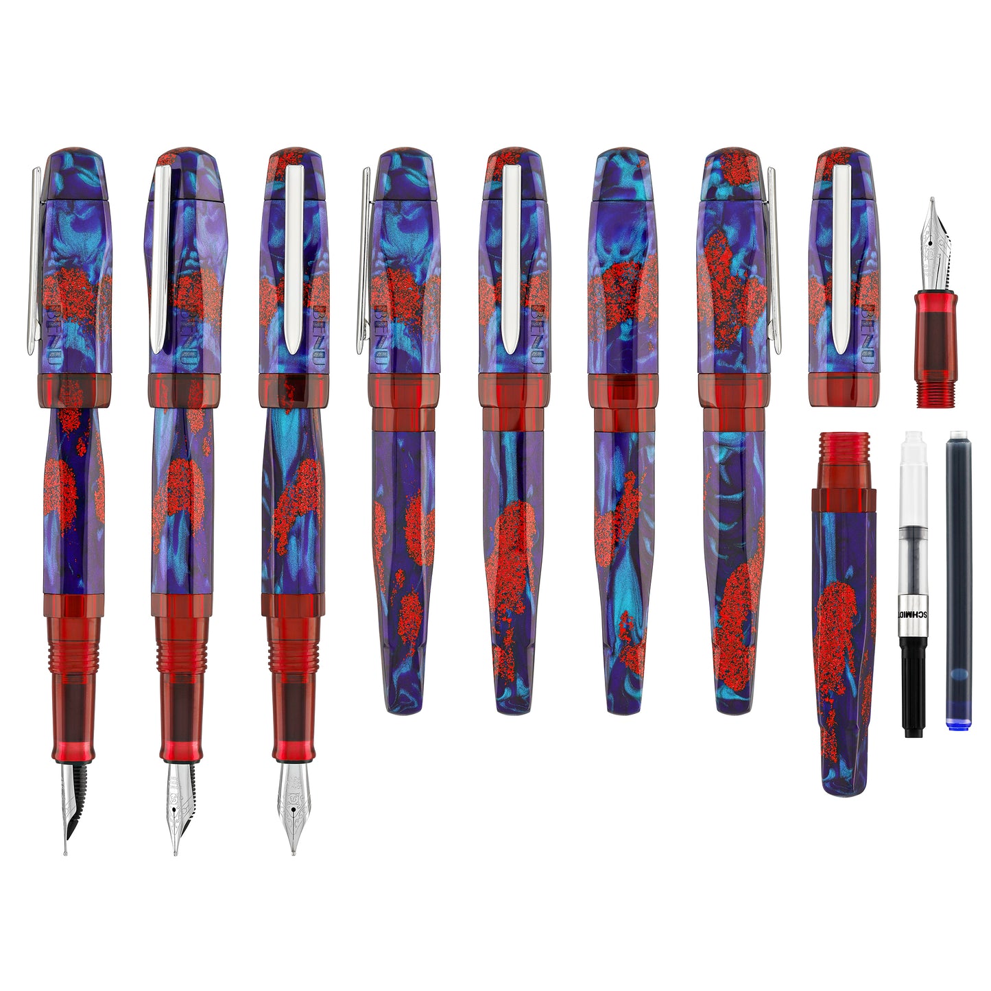 Benu AstroGem Collection Fountain in Apollo Fountain Pens