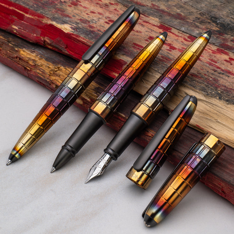 Diplomat Aero Rollerball Pen in Rhomb Flame