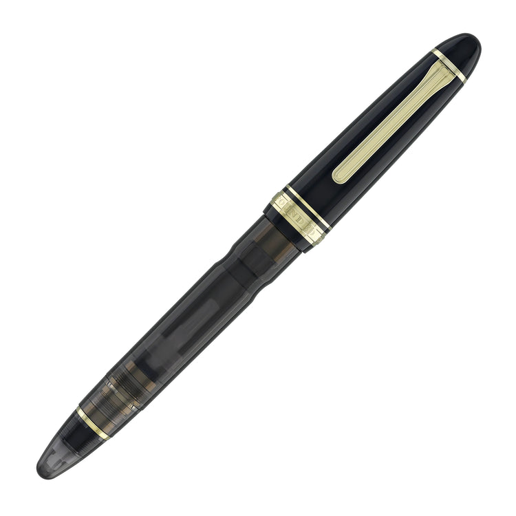 Sailor 1911 Realo Fountain Pen in Smoke Black - 18K with Gold Trim
