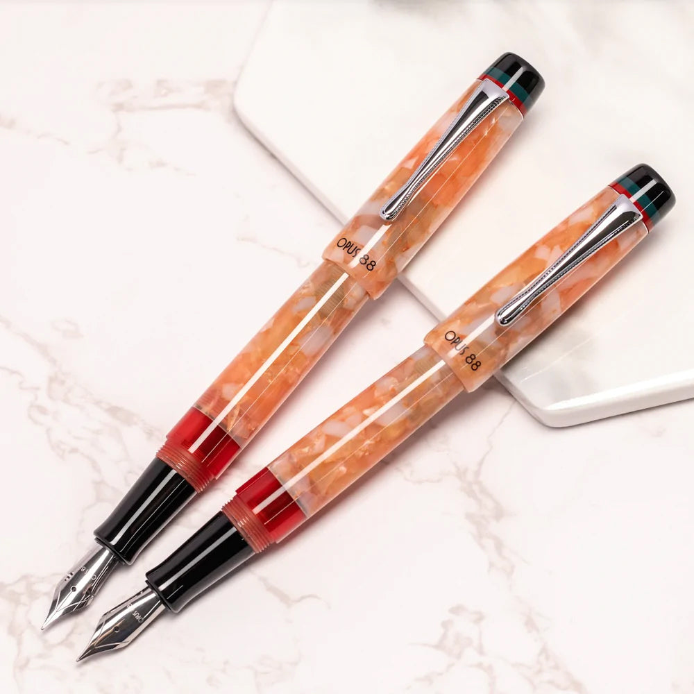 Opus 88 Minty Fountain Pen in Orange