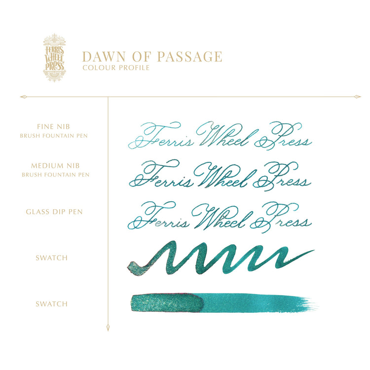 Ferris Wheel Press Bottled Ink in Dawn of Passage