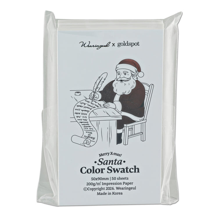Wearingeul Ink Naughty or Nice Santa Swatch Cards
