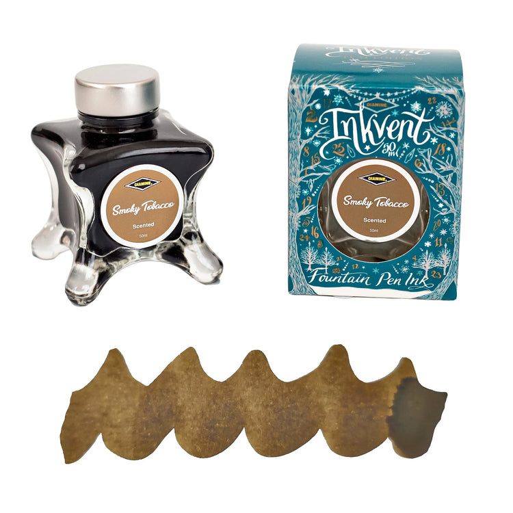 Diamine Inkvent Teal Edition Scented Bottled Ink in Smoky Tobacco - 50 ml