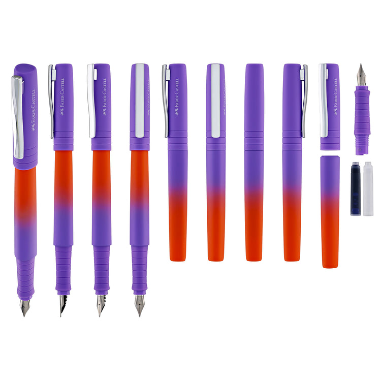 Faber-Castell Poly Flow Fountain Pen in Punchy Melon