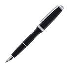 Cross Lume Fountain Pen in Obsidian Black with Polished Chrome Appointments - Medium Nib