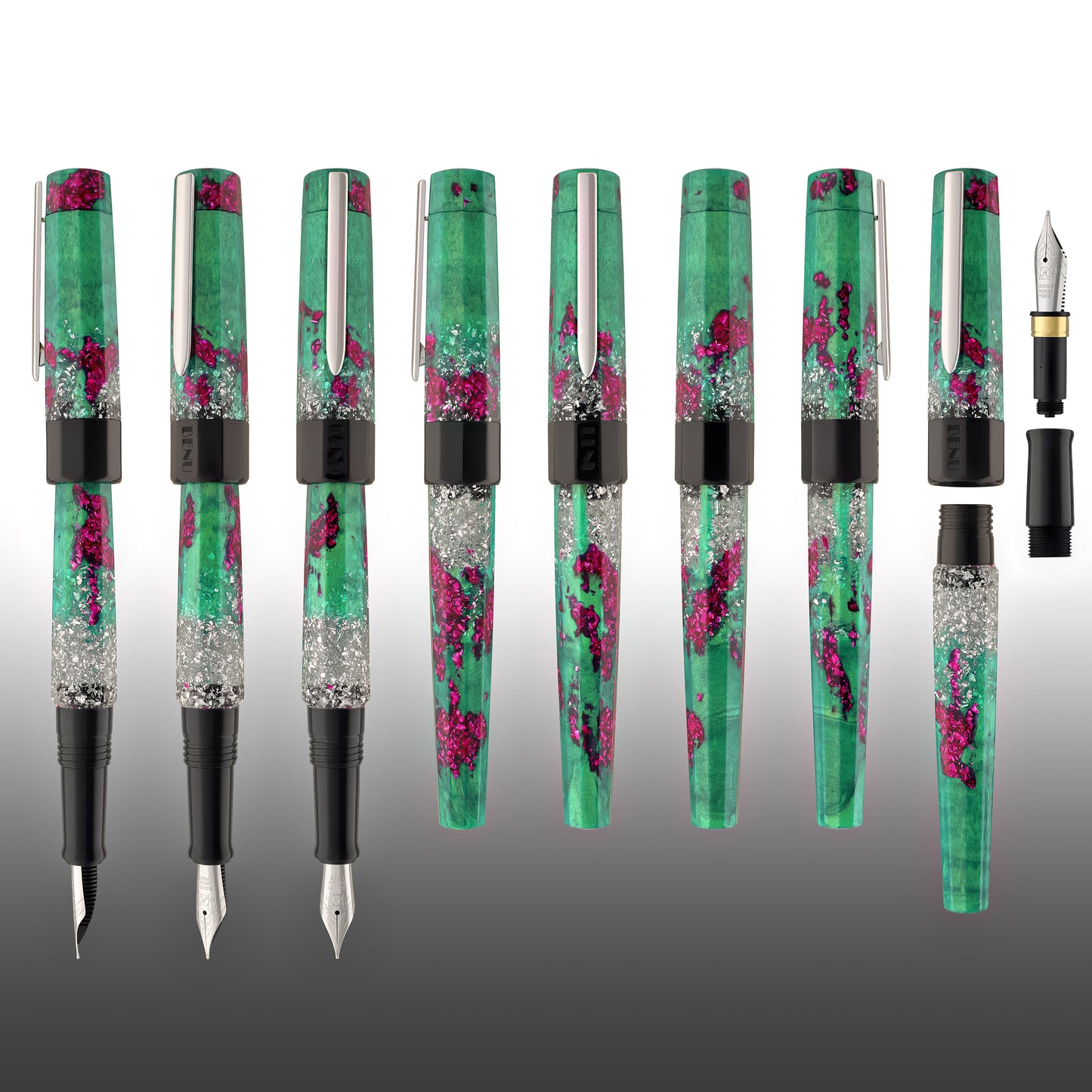 Benu Euphoria Fountain Pen in Pink Guava Fountain Pen