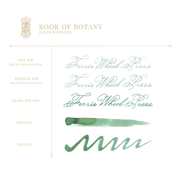 Ferris Wheel Press Bottled Ink Pot in Book of Botany - 10 mL Bottled Ink