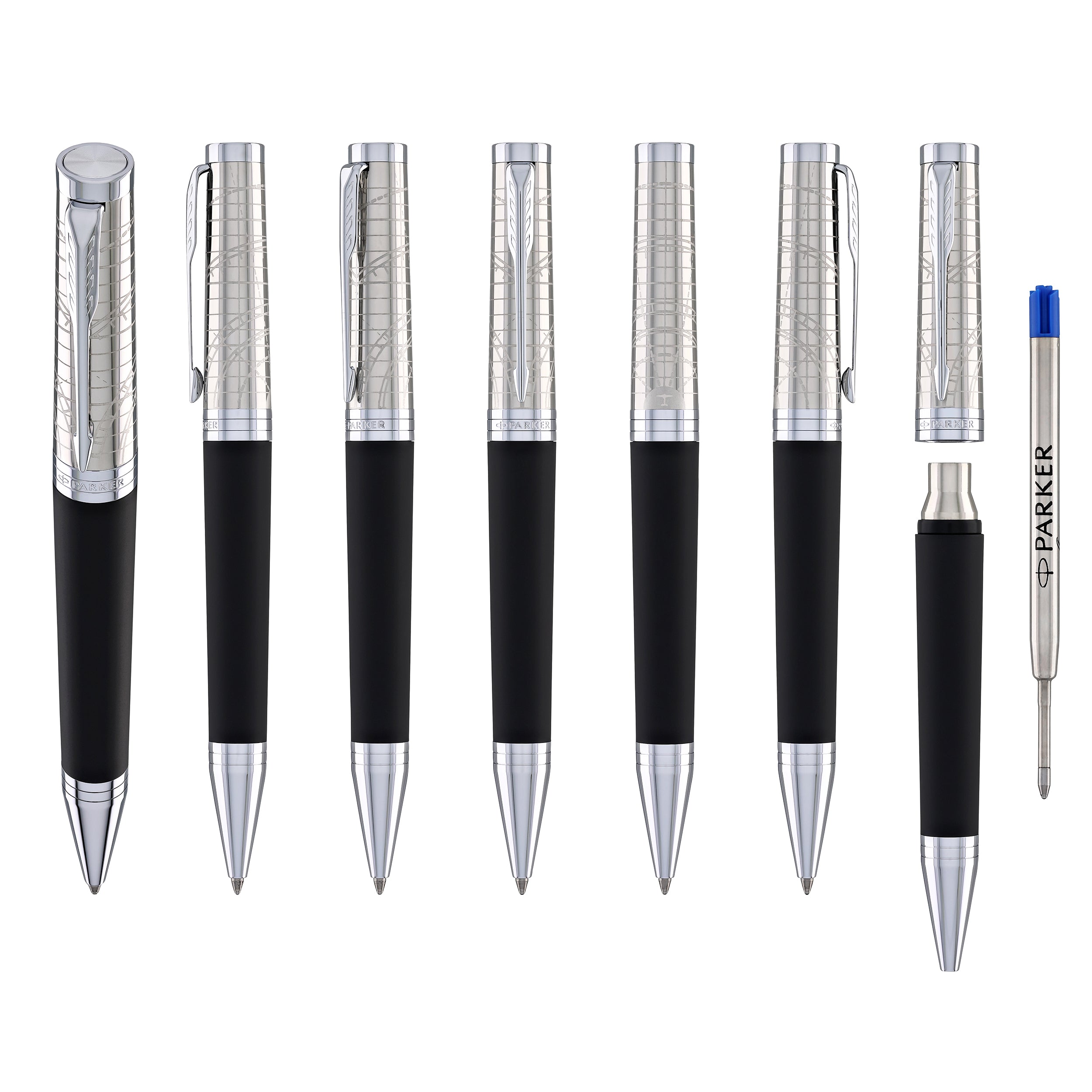 Parker Ingenuity Ballpoint Pen in Legacy of Flight with Chrome