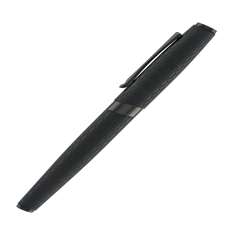 Diplomat Cobra Fountain Pen in Matte Black Guilloche