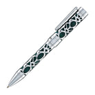 Conklin Endura Deco Crest Ballpoint Pen in Green with Chrome Trim