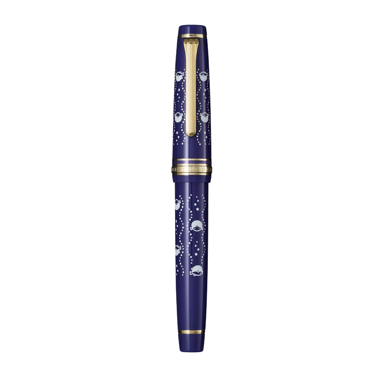Sailor Professional Gear x Kamawanu Fountain Pen Set in Fugu -Tatewaku with Tenugui - Limited Edition
