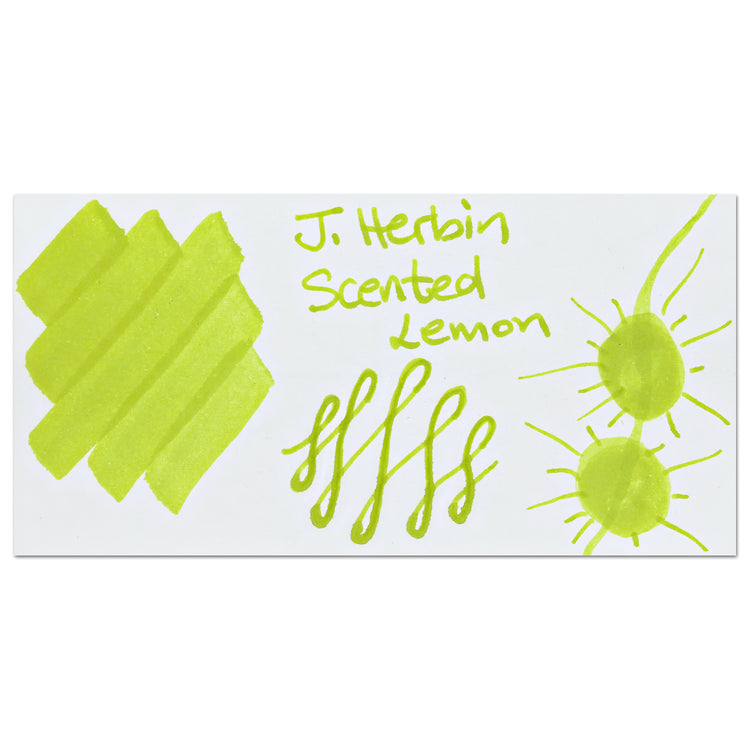 J. Herbin Encre Verte Bottled Fountain Pen Ink - Lemon Scented - 30 mL