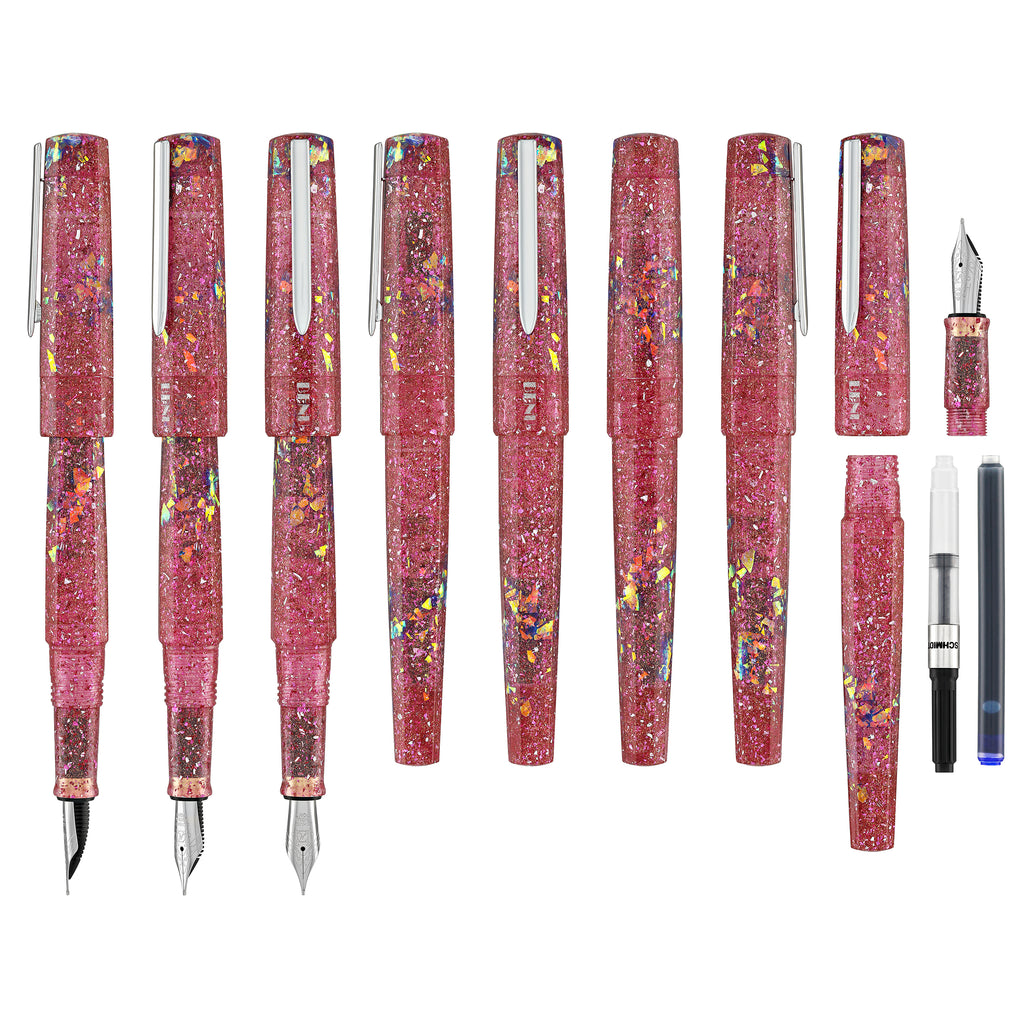 Benu Euphoria Fountain Pen in Pink Champagne - Goldspot Pens