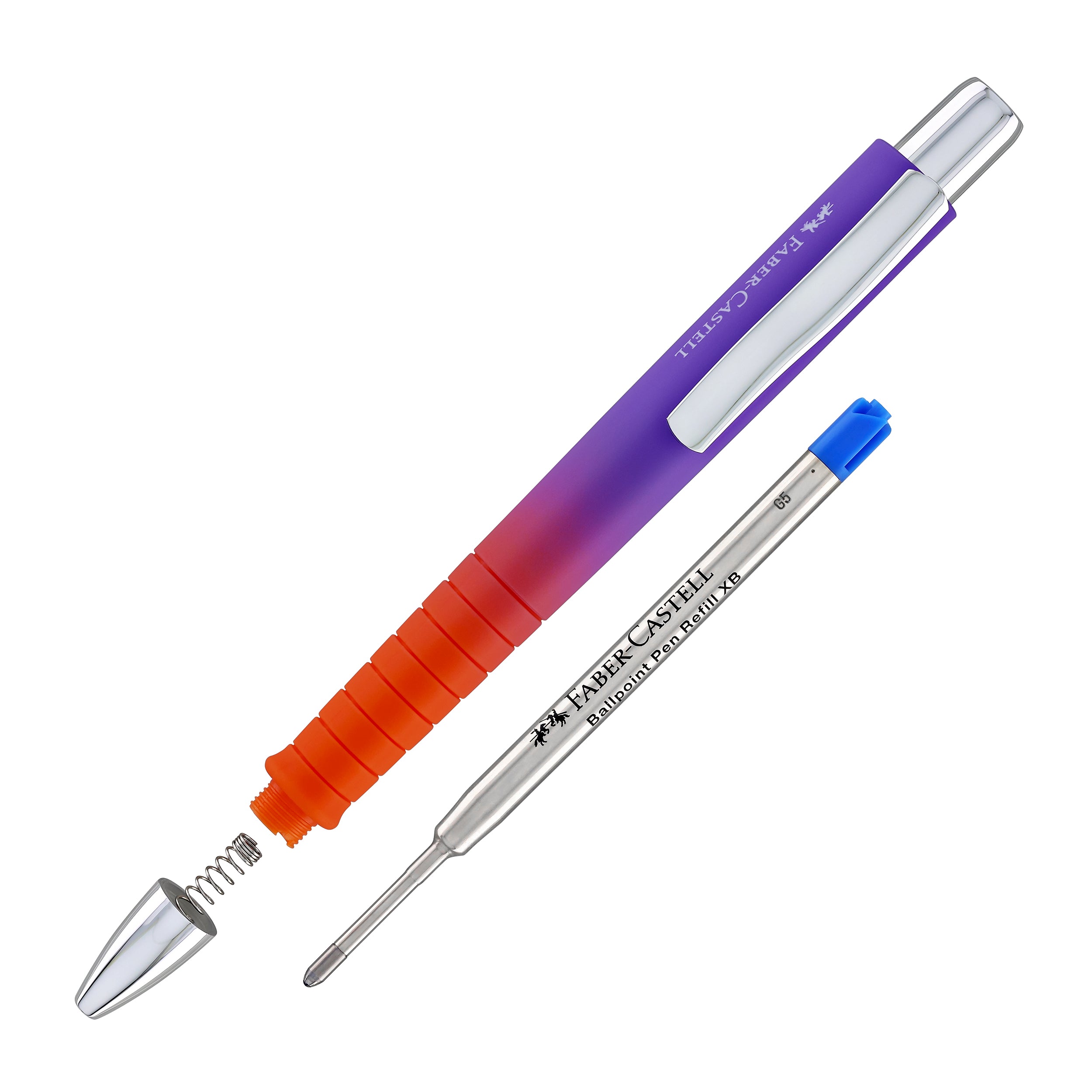 Faber-Castell Poly Flow Ballpoint Pen in Punchy Melon - Goldspot Pens