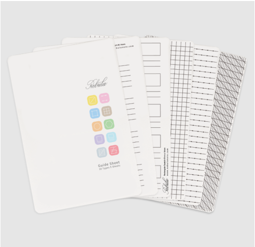 Nebula by Colorverse Guide Sheet Set – 10 Types, 5 Sheets