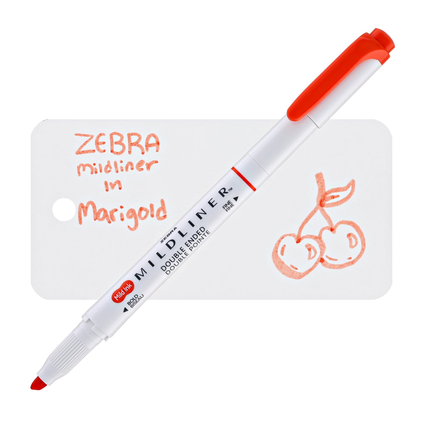 Zebra Mildliner Dual-Tip Highlighter in Marigold