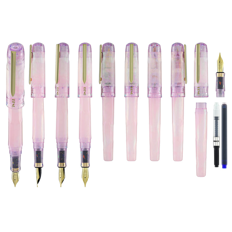 Benu Talisman Fountain Pen in Pink Opal