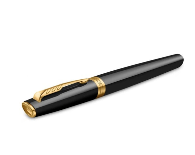 Parker Meridian Fountain Pen in Black with Gold Trim - Fine