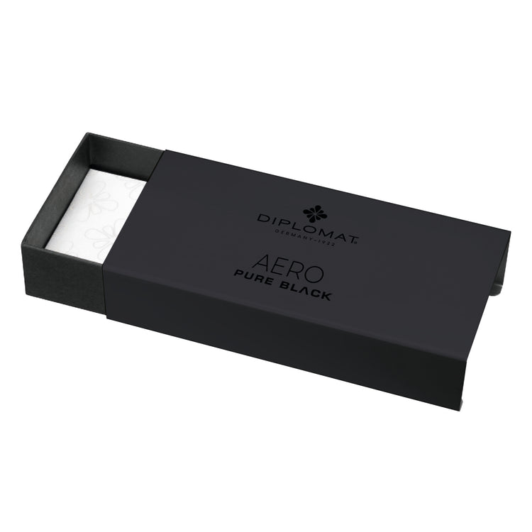 Diplomat Aero Ballpoint Pen in Pure Black