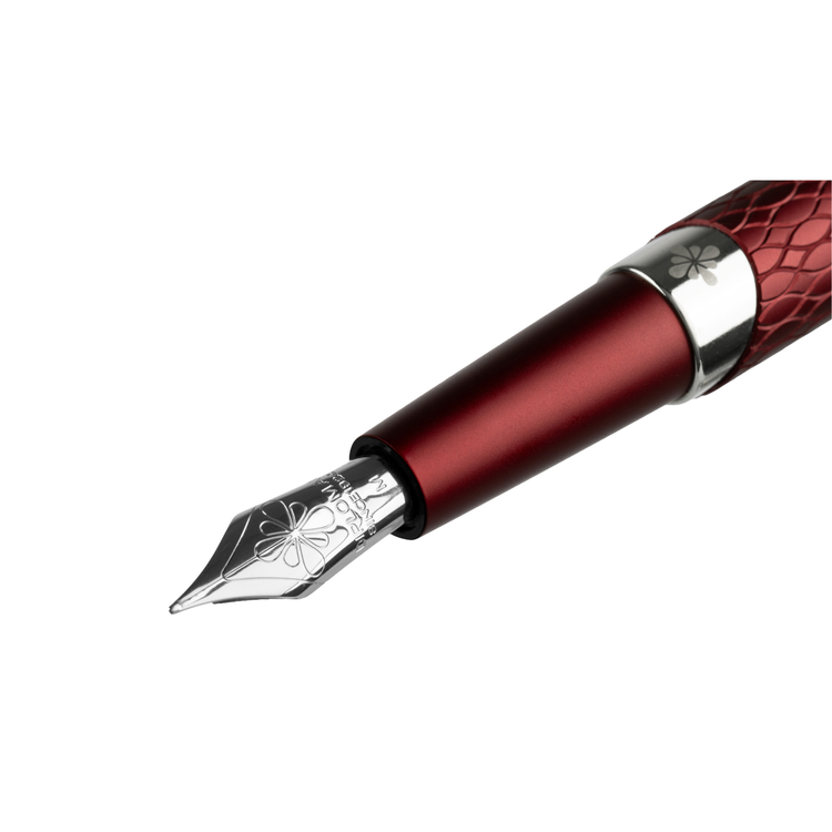 Diplomat Cobra Fountain Pen in Burgundy Red