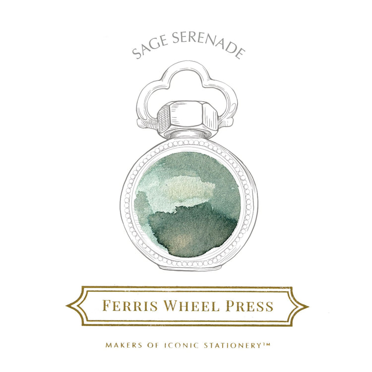 Ferris Wheel Press Bottled Ink in Sage Serenade