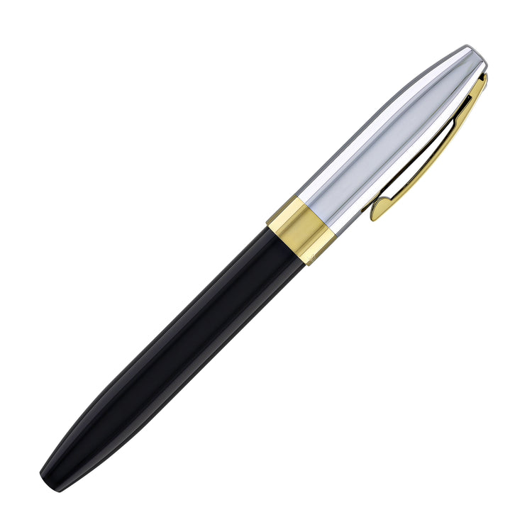 Sheaffer Legacy Fountain Pen in Black Lacquer with Chrome Cap 14kt Gold PVD