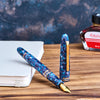 Esterbrook Estie Fountain Pen in Blue Moon with Gold Trim - Piston Filling Fountain Pen