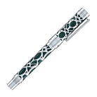Conklin Endura Deco Crest Fountain Pen in Green with Chrome Trim