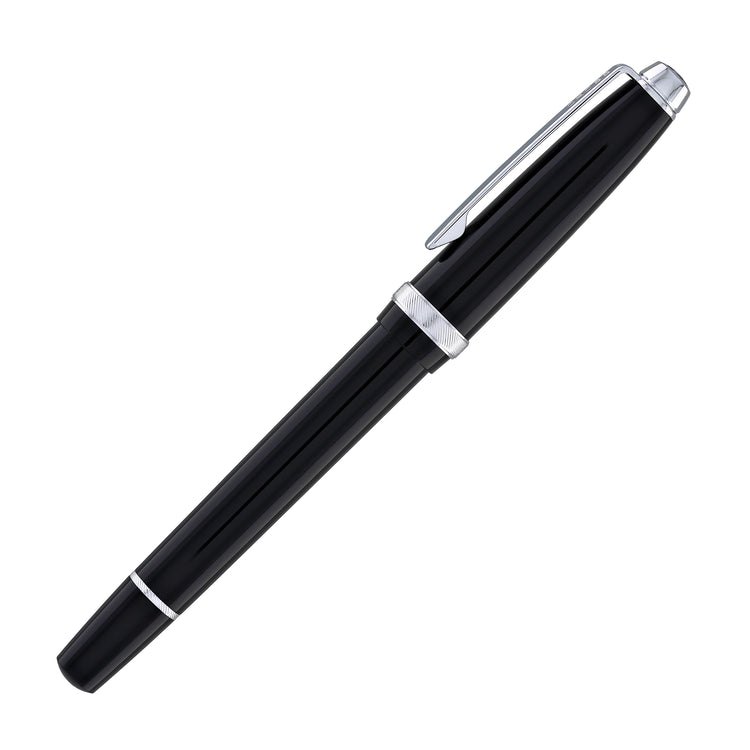 Cross Lume Ballpoint Pen in Obsidian Black with Polished Chrome Appointments