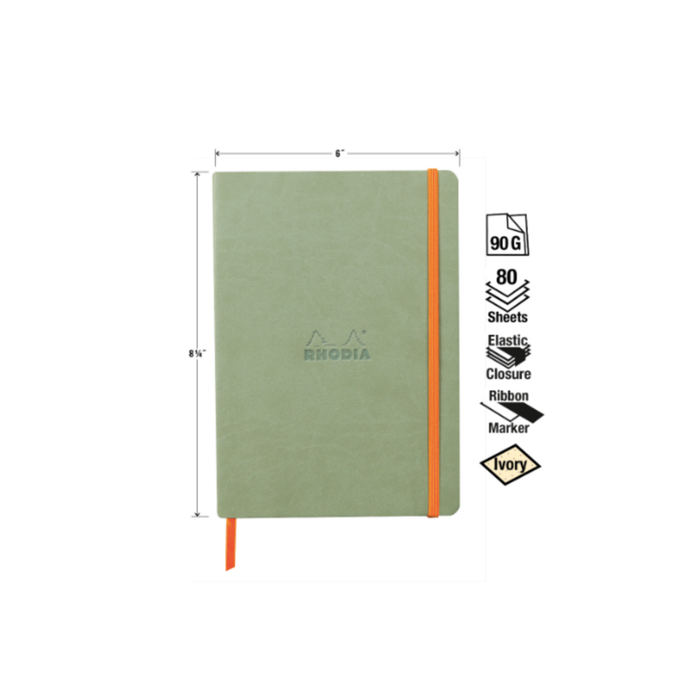Rhodia Rhodiarama Softcover Notebook in Celadon - A5