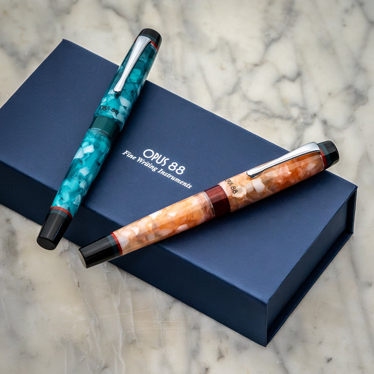 Opus 88 Minty Fountain Pen in Orange