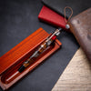 Opus 88 Harmony Fountain Pen in Red Grey Marble with Rose Gold Fountain Pen