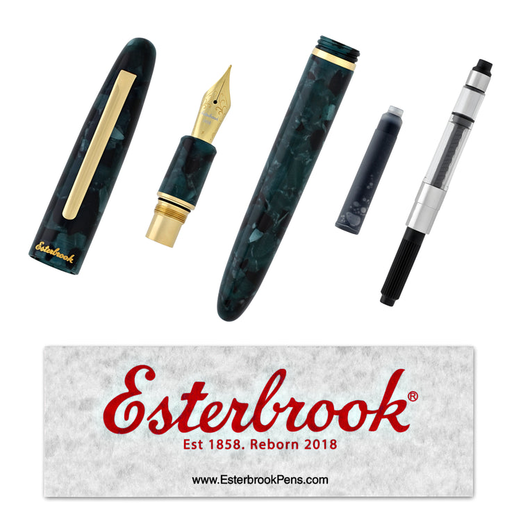 Esterbrook Estie Fountain Pen in Evergreen with Gold Trim