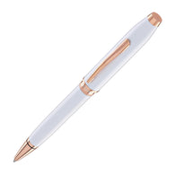 Cross Foundry Ballpoint Pen in Pearl White Lacquer with Rose Gold Appointments