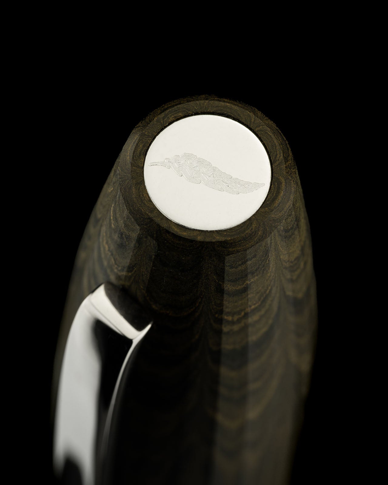 Scribo Flow Fountain Pen in Memoria with Platinum Trim