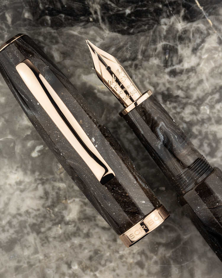 Scribo Feel Fountain Pen in Nova Stella with Rose Gold Trim - Limited Edition