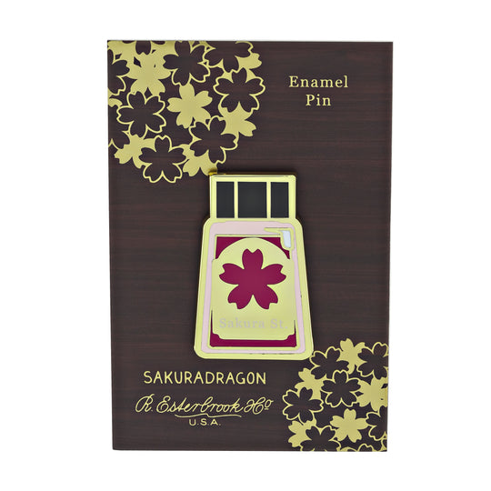 Esterbrook x Sakuradragon Sakura Street Ink Lapel Pin