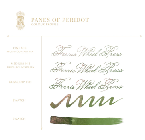 Ferris Wheel Press FerriTales The Book of Knights Series Ink in Panes of Peridot
