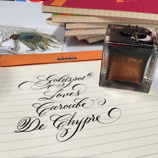 All Aboard The J. Herbin Ink Hype Train! Caroube de Chypre Sneak Peek