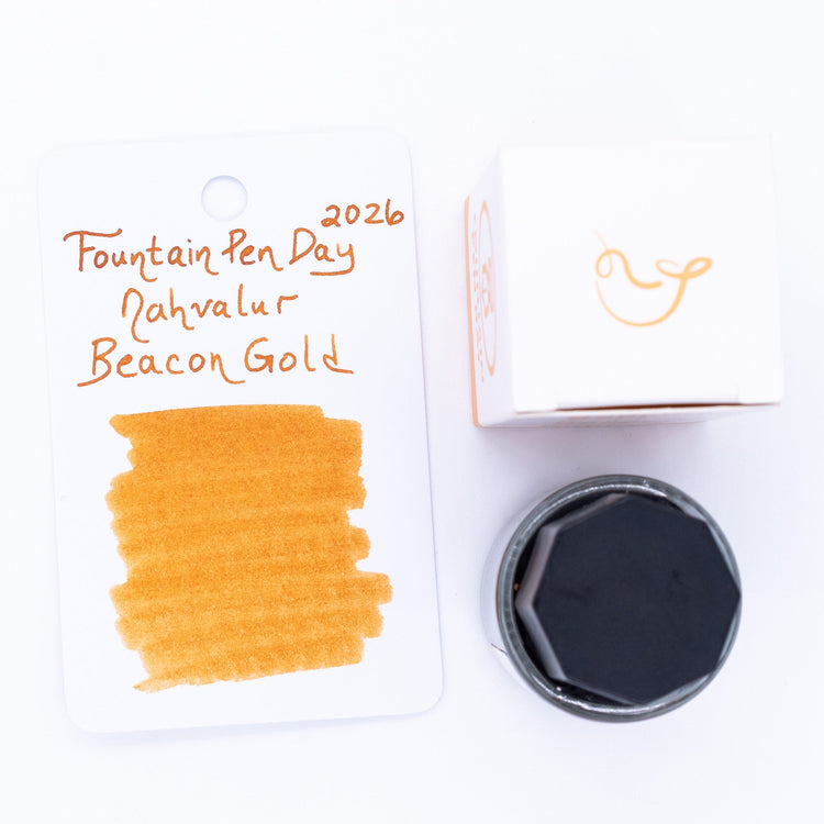 Nahvalur Explorer Fountain Pen Day 2026 Bottled Ink in Beacon Gold - 15mL