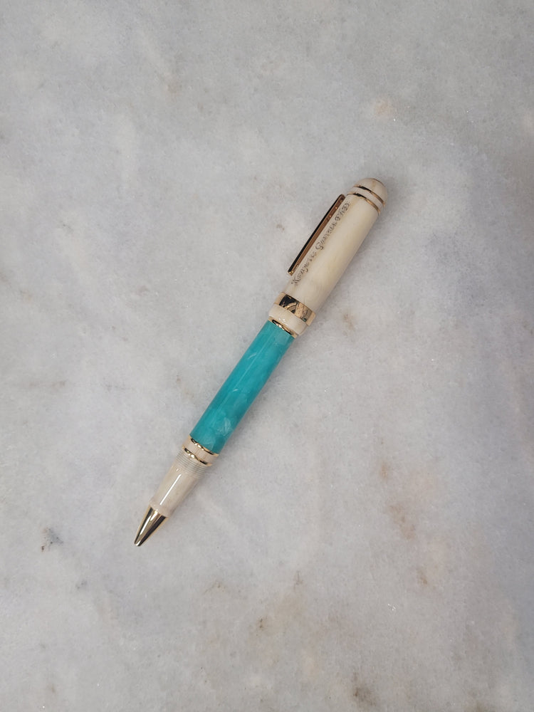 Misfit Item 0035 Laban Rollerball Pen in Aqua Lagoon