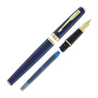 Parker Meridian Fountain Pen in Blue with Gold Trim