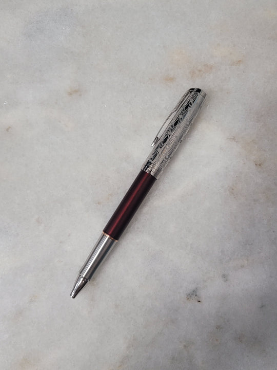 Misfit Item 0010 Parker Sonnet Premium Rollerball Pen in Metal & Red