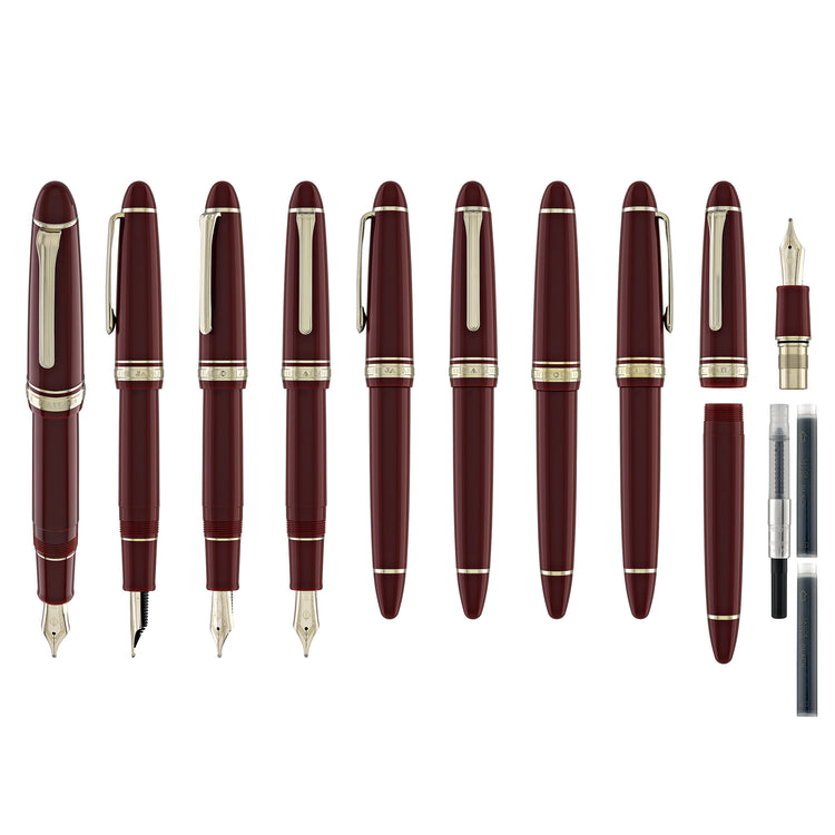 Sailor 1911 Large Fountain Pen in Red - 14kt Gold Nib
