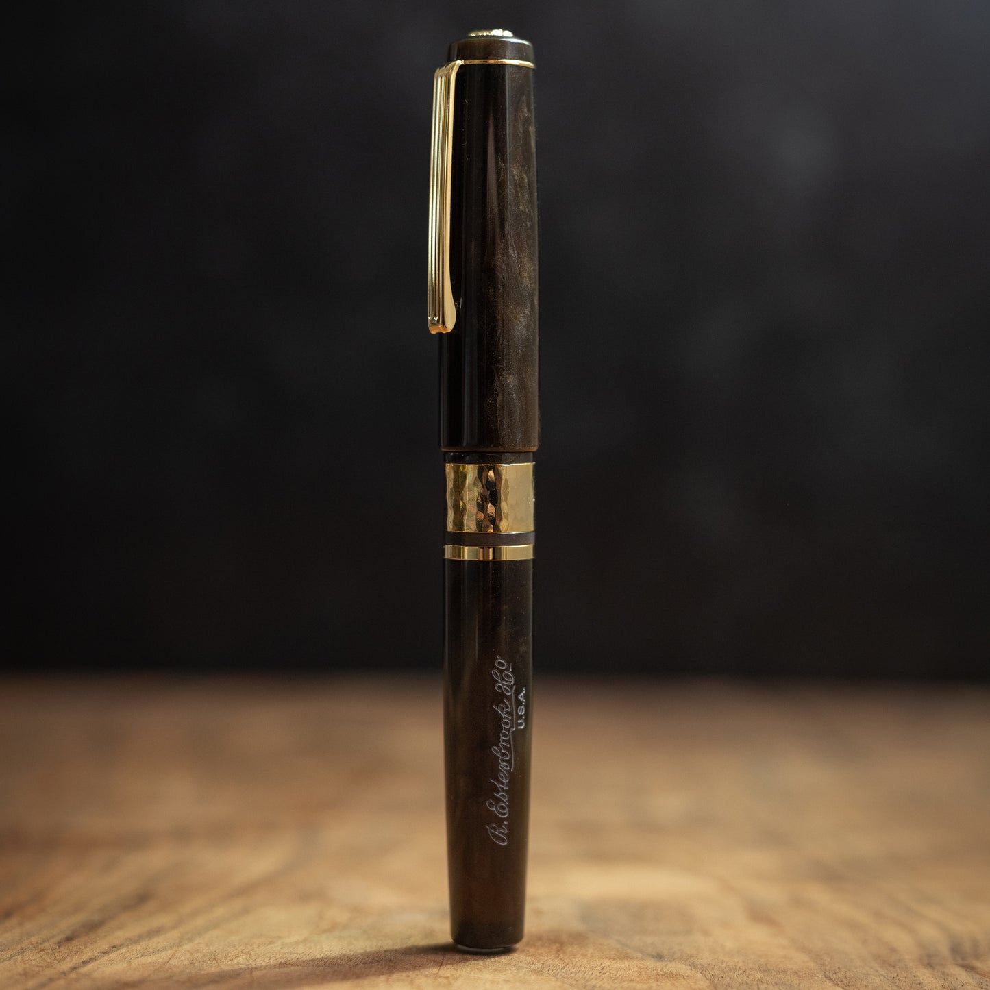 Esterbrook Model J Chatoyant Acrylics Fountain Pen in Pumpkin Latte with Gold Trim Fountain Pen