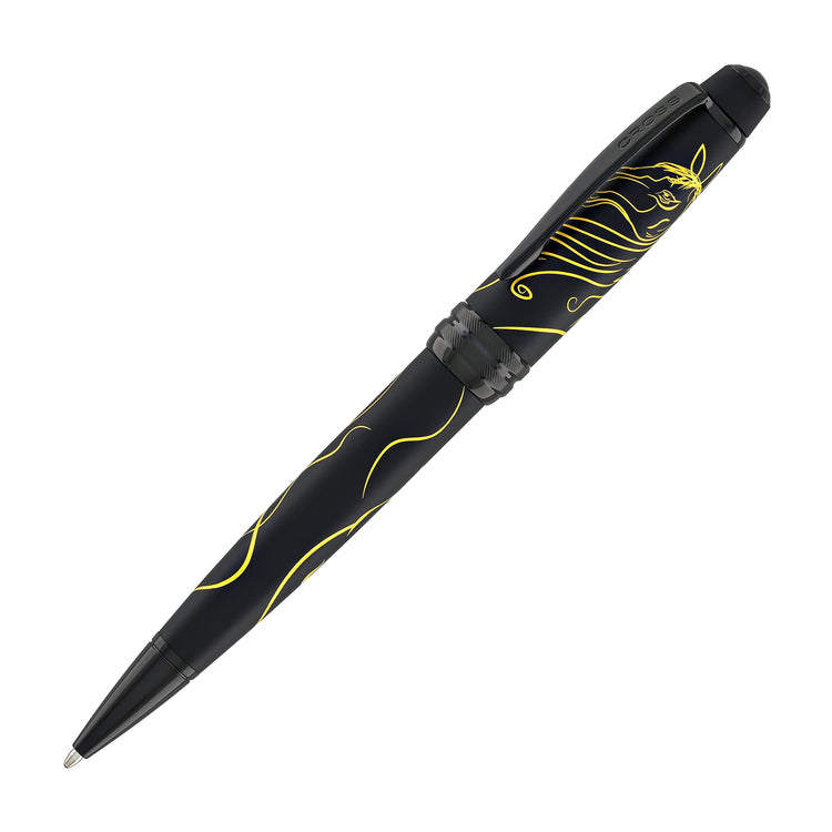 Cross Bailey Zodiac Year of the Horse Ballpoint Pen in Matte Black with Black PVD Appointments