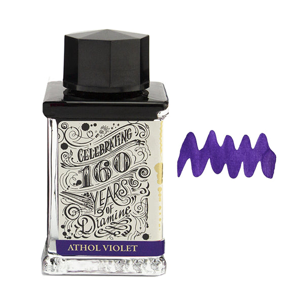 Diamine 160th Anniversary Bottled Ink in Athol Violet - 75 mL Bottled Ink